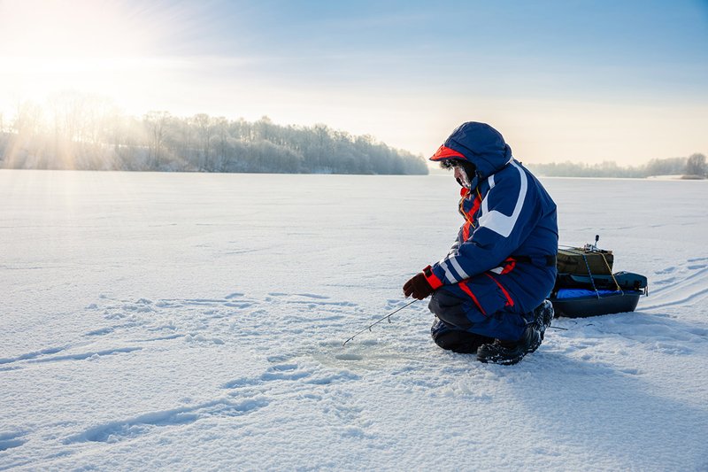 Ice fishing in United Kigdom
